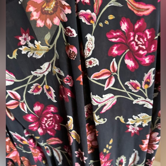 A.L.C. Haven Silk Dress Mini Floral Black size 4 - Picture 4 of 7